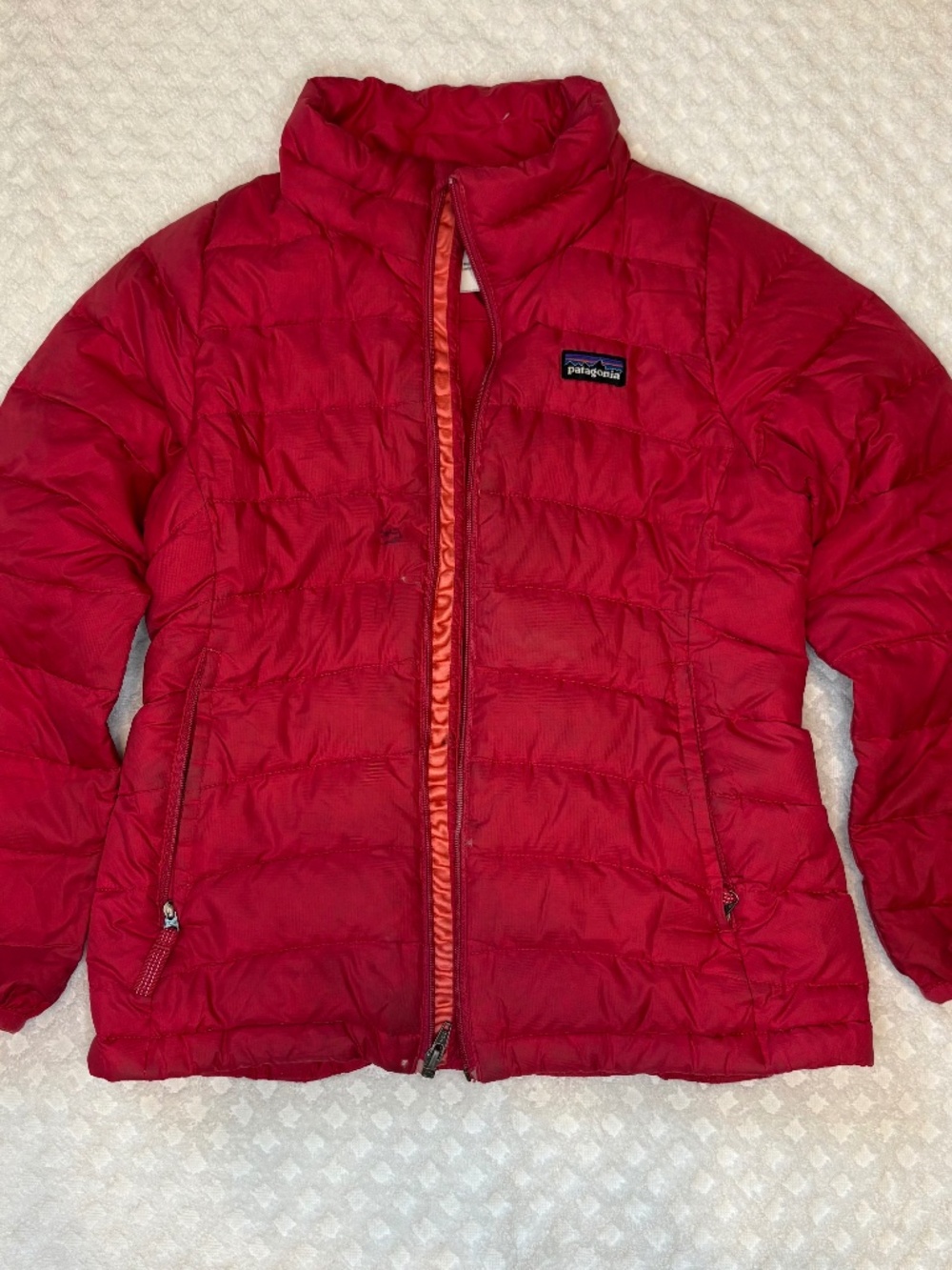 Patagonia Girls Down Sweater Puffer Jacket | Size Small (8) | Pink